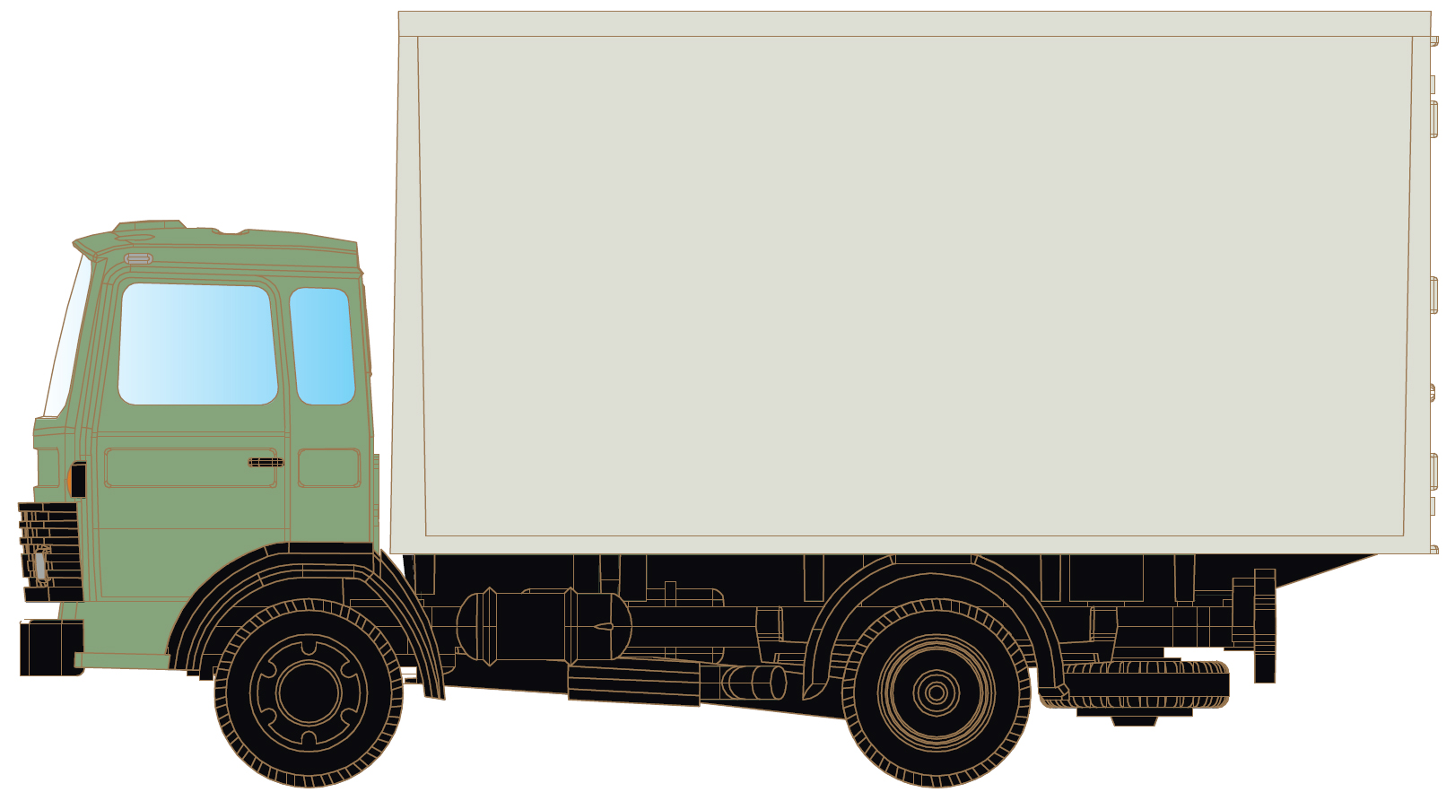 Magirus MK 130M8 mit Koffer, neutral