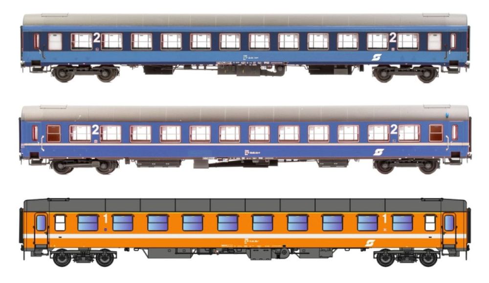 3tlg. Set UIC-X Wagen ÖBB Ep.IV