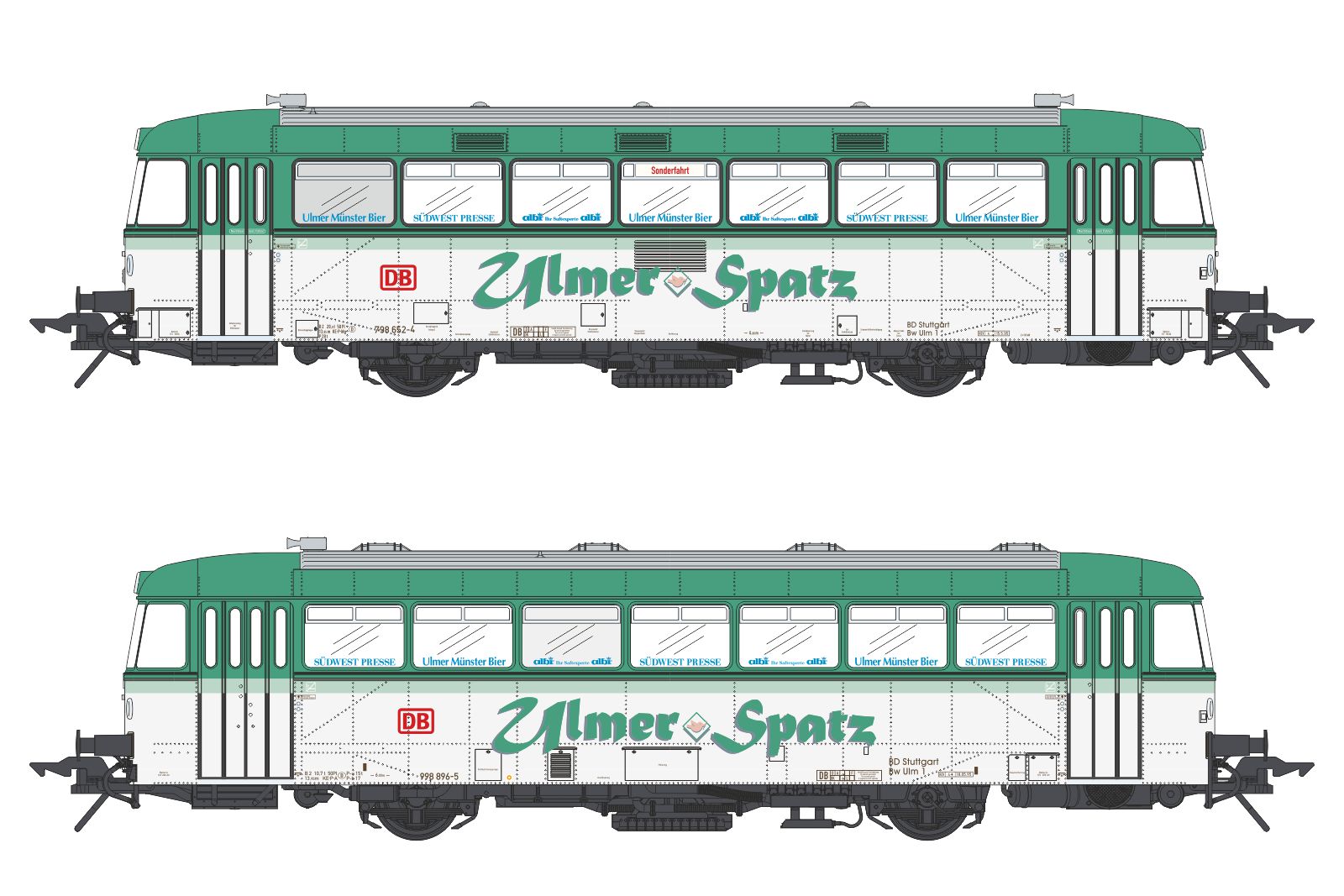 Editionmod. Schienenbus VT98/VS98 Ulmer Spatz