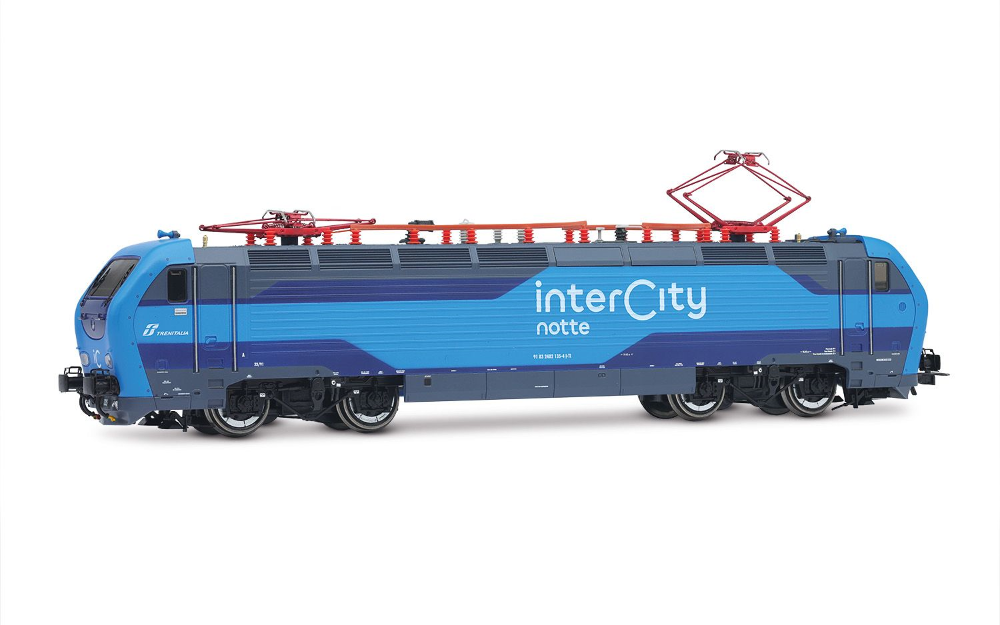 FS, Elektrolokomotive E.402B in neuer blauer Lackierung „Int