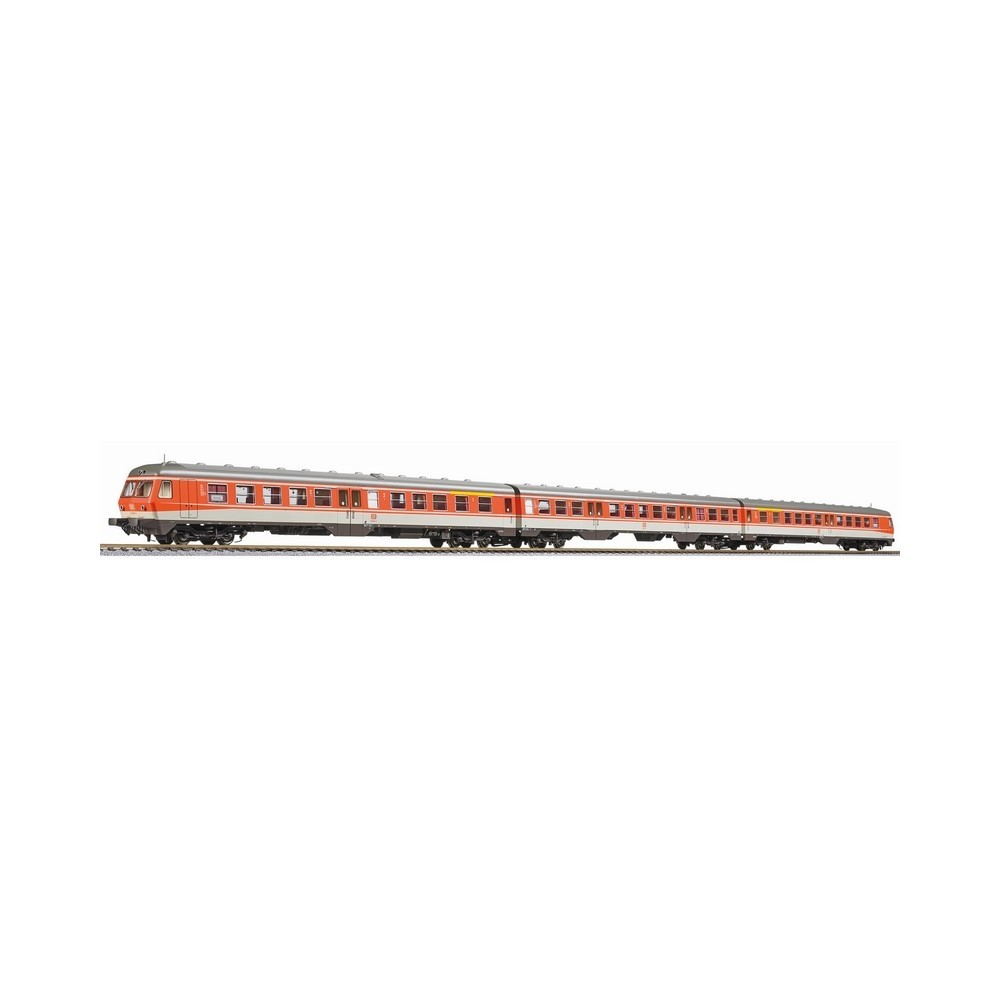 Dieseltriebw. BR 614/914, blutorange/kieselgrau, 3-tlg., DB,