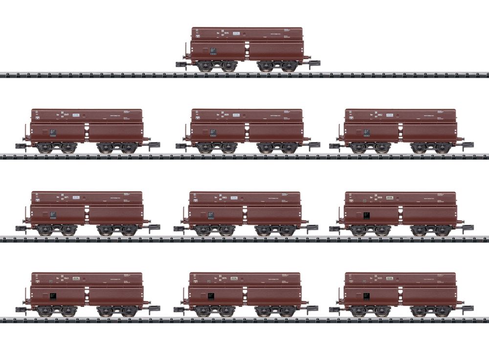 Display mit 10 Selbstentladewagen ERZ IId