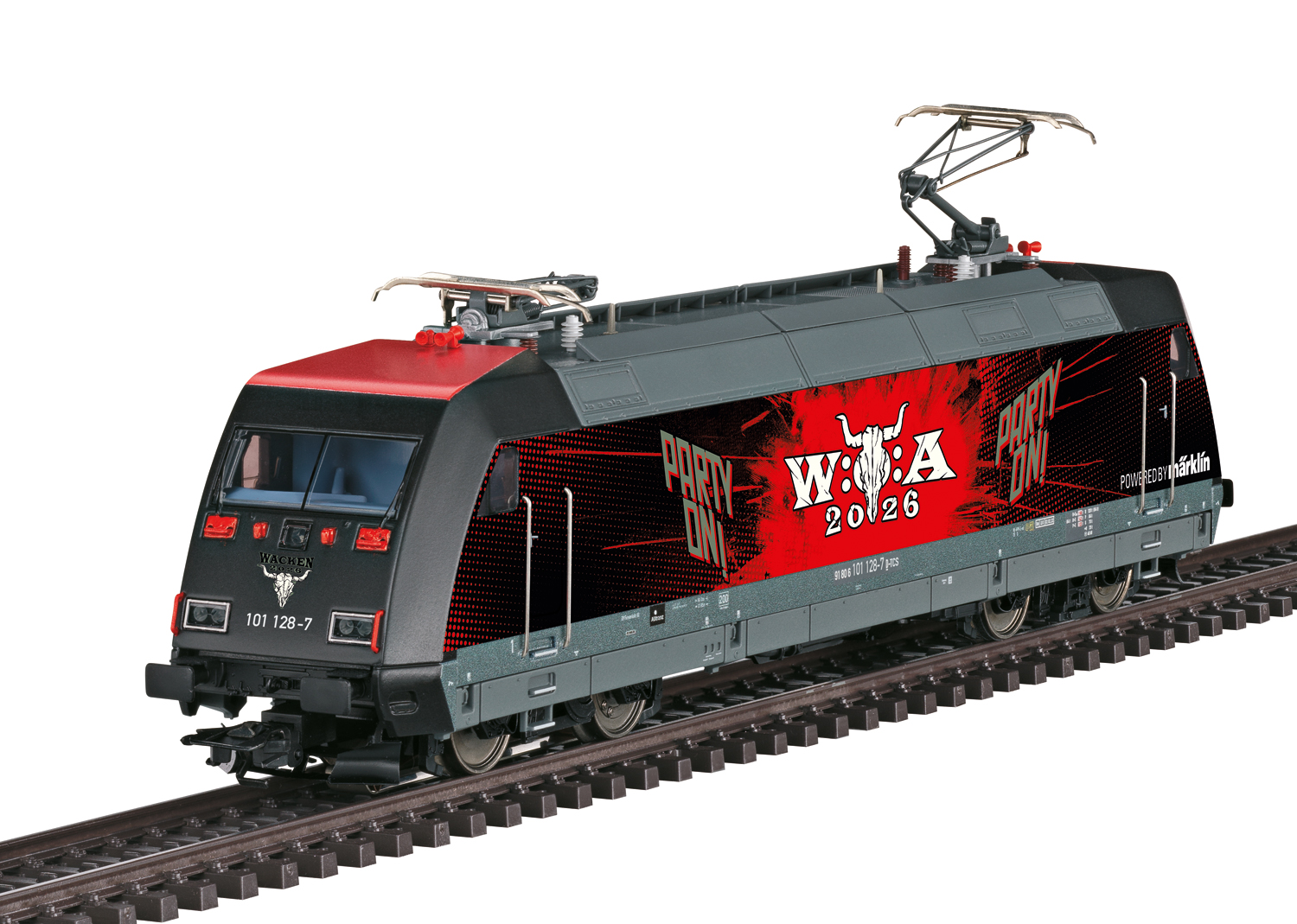 Vorbild: Schnellzuglokomotive Baureihe 101 mit einer Sonderg