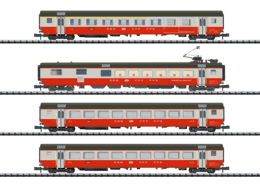 Schnellzugwagen-Set Swiss Express Teil 1