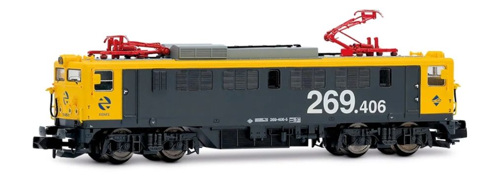 RENFE, Elektrolokomotive 269-400, gelb-graue „Largo Recorrid