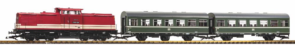 G-Start Set Personenzug V100 + 2x Rekowg. DR III