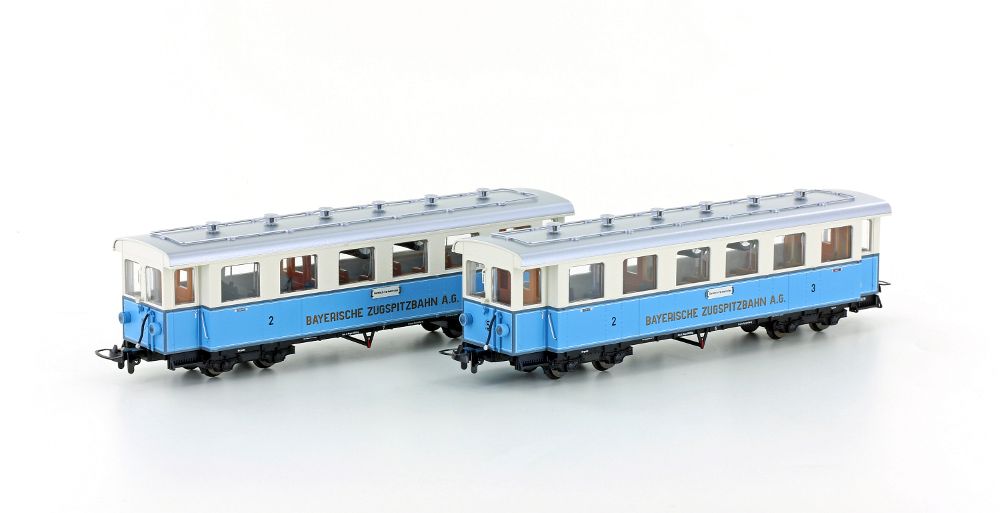 Zugspitzbahn 2 Wagen H0m / 12mm