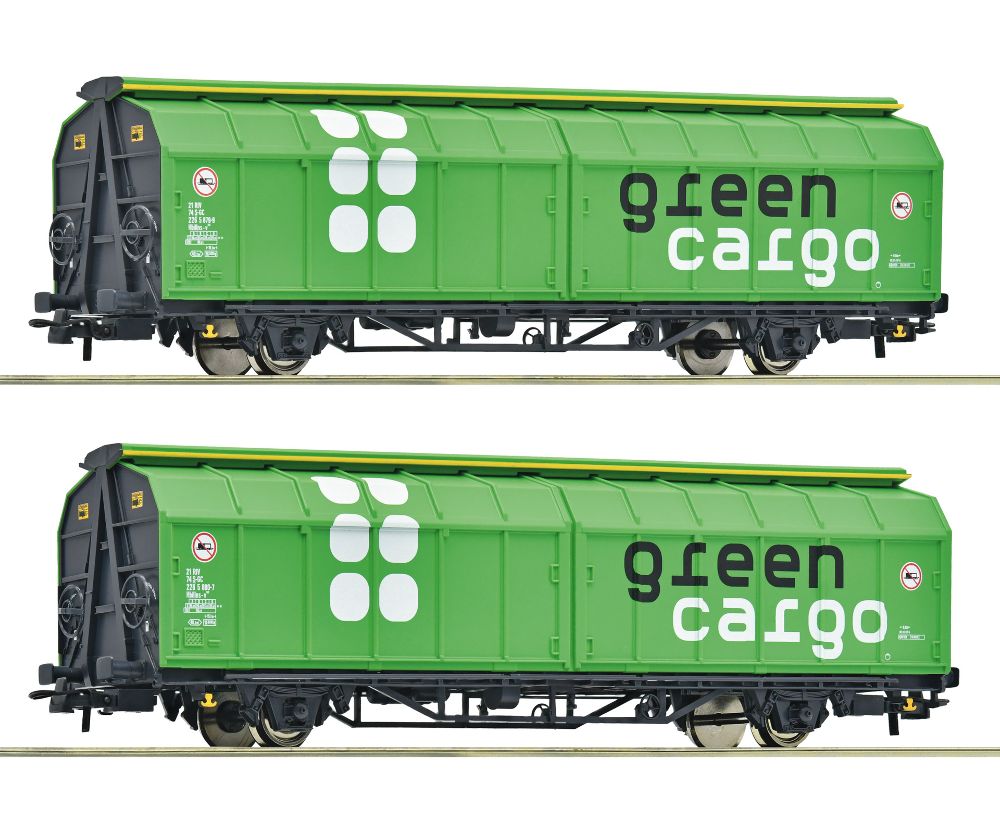 2er Set Schiebewandwag. Green