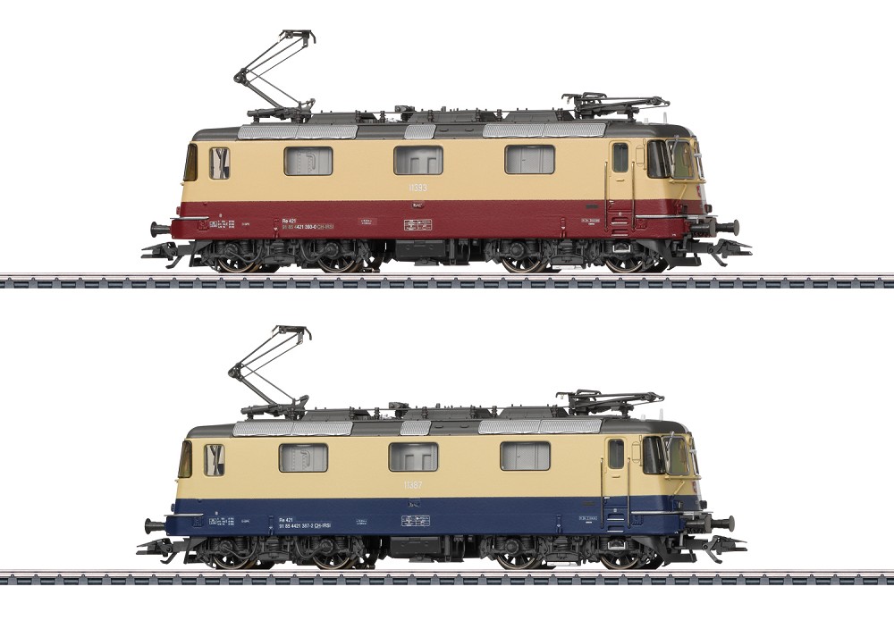 Doppelpack E-Lok Re 421/TEE