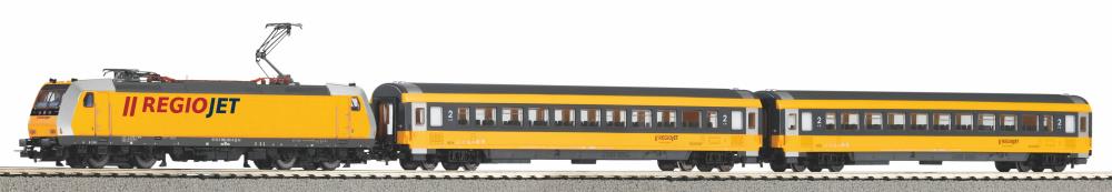 PSC wlan S-Set Regiojet Personenzug BR 386 mit 2 wg. A-Gleis