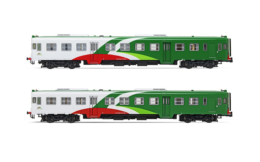 FER, 2-tlg. Set Dieseltriebwagen ALn 668 Serie 1000 in „FER"