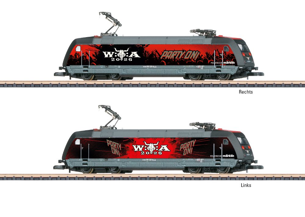 Vorbild: Schnellzuglokomotive Baureihe 101 mit einer Sonderg