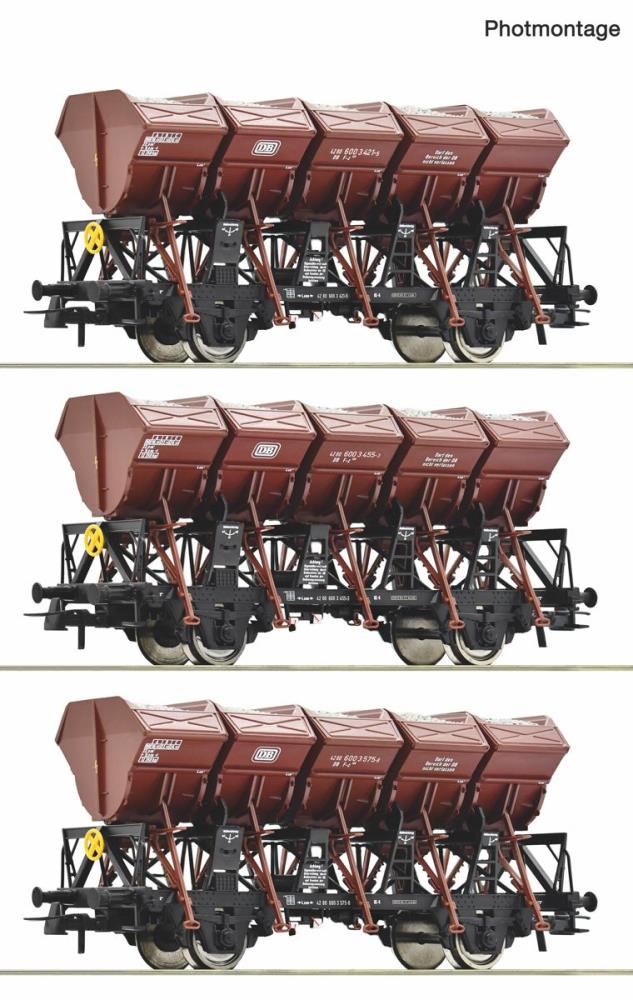 3tlg. Set Muldenkippwagen W13+