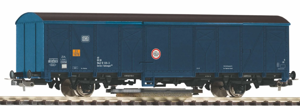 Schienenreinigungswagen blau, DB, Ep IV W13+