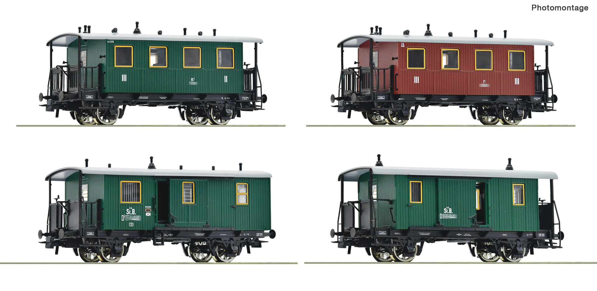 4er Set Personenzug KKSTB